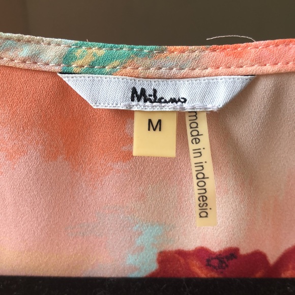 Milano summer tropical floral blouse - Picture 3 of 3